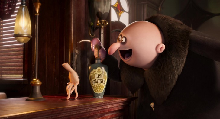 Uncle Fester จากหนังแอนิเมชัน The Addams Family 2 ค.ศ. 2021 (พ.ศ. 2564) ให้เสียงพากย์โดย Nick Kroll