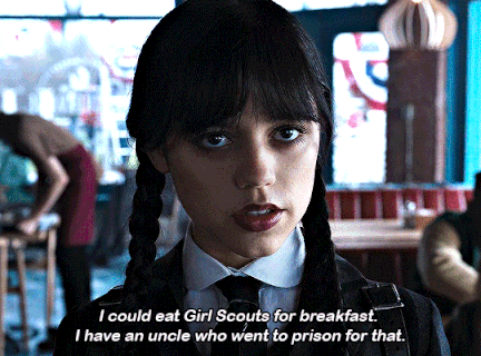 Wednesday กินเนตรนารีเป็นอาหารเช้า?