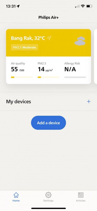 การใช้งานในแอปพลิเคชัน VeSync (Levoit Core 400S) และ Philips Air+ (Philips 1000i Series)