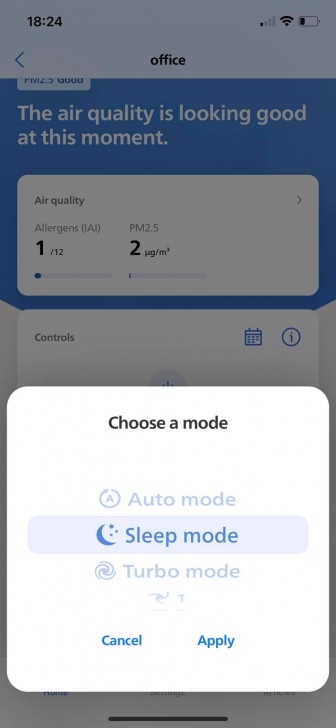 การใช้งานในแอปพลิเคชัน VeSync (Levoit Core 400S) และ Philips Air+ (Philips 1000i Series)