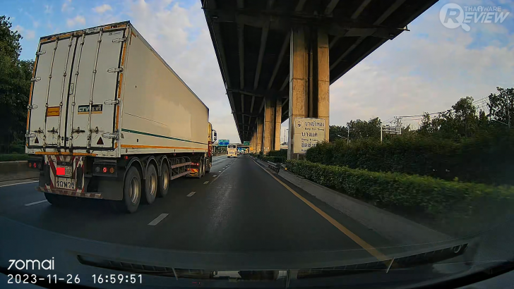 วิดีโอที่ได้จากกล้องติดรถยนต์ 70mai Dash Cam A200