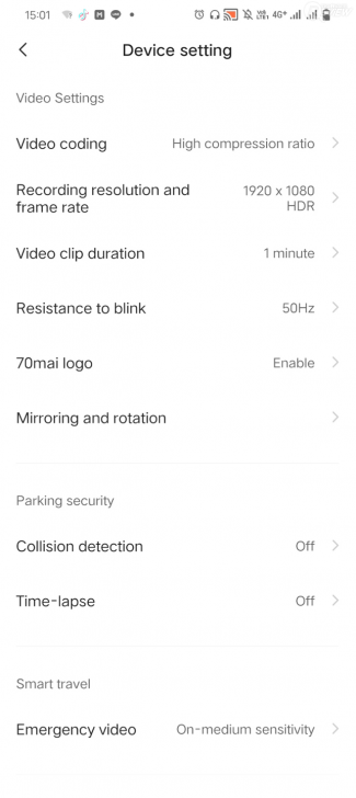 การใช้งานกล้องติดรถยนต์ 70mai Dash Cam A200