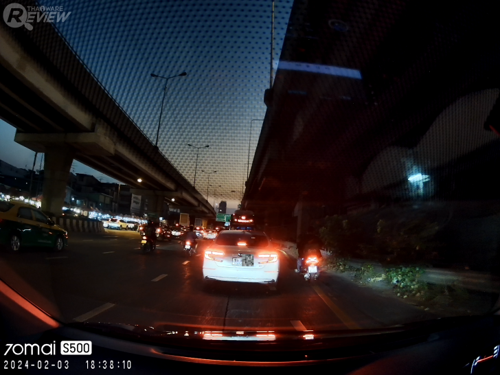 กล้องติดรถยนต์ 70mai Dash Cam S500 โมเดลกระจกมองหลัง จอทัช 3K มีกล้องหลังกันน้ำได้