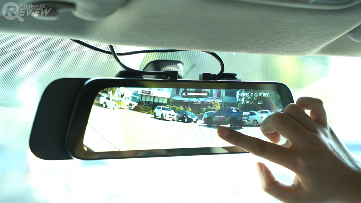 กล้องติดรถยนต์ 70mai Dash Cam S500 โมเดลกระจกมองหลัง จอทัช 3K มีกล้องหลังกันน้ำได้