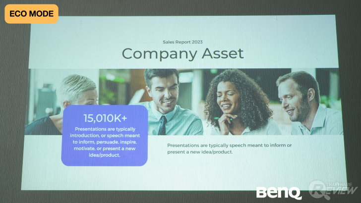 คุณภาพในการฉายของ เลเซอร์โปรเจคเตอร์ห้องประชุม BenQ LH650