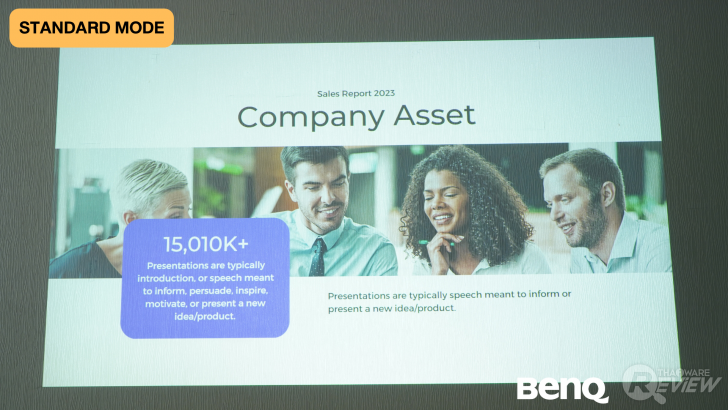 คุณภาพในการฉายของ เลเซอร์โปรเจคเตอร์ห้องประชุม BenQ LH650