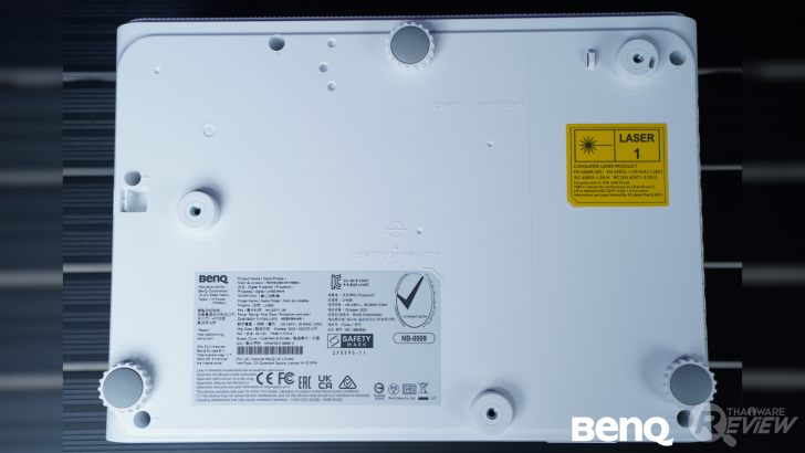 ด้านล่างของ เลเซอร์โปรเจคเตอร์ห้องประชุม BenQ LH650