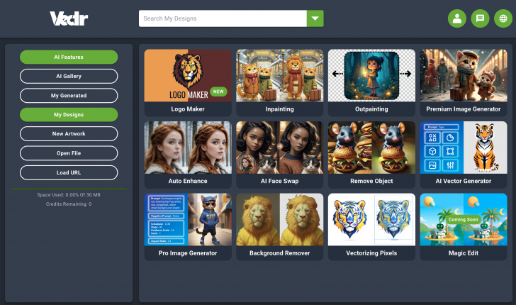 บริการวาดภาพเวกเตอร์ออนไลน์ Vectr.com