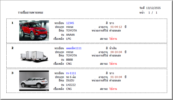 โปรแกรม ควบคุมค่าใช้จ่าย ยานพาหนะ (เสียภาษีรถ พรบ. ประกันภัย บันทึกรายรับ/รายจ่าย) (3C) โปรแกรม ควบคุมค่าใช้จ่าย ยานพาหนะ (เสียภาษีรถ พรบ. ประกันภัย บันทึกรายรับ/รายจ่าย) (3C)
