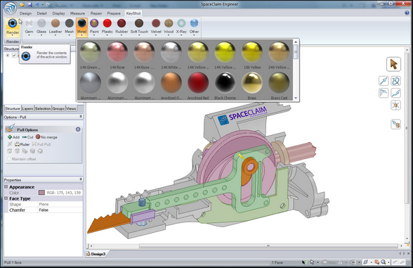 โปรแกรมออกแบบ 3 มิติ ANSYS SpaceClaim - Perpetual License