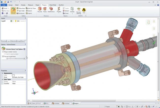 โปรแกรมออกแบบ 3 มิติ ANSYS SpaceClaim - Perpetual License