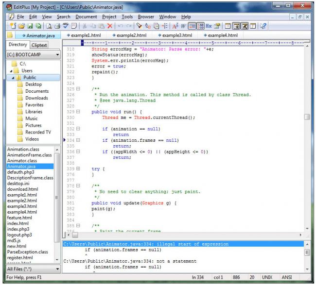 โปรแกรมแก้ไขข้อความ เขียนโปรแกรม EditPlus Text Editor