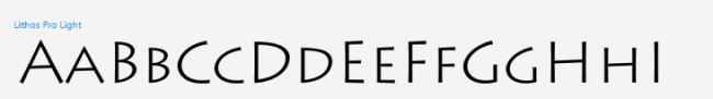 Fonts Lithos Pro For Desktop 
