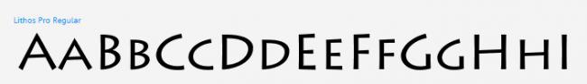 Fonts Lithos Pro For Desktop 