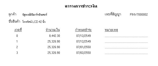 โปรแกรมขายเงินสด เครดิต เงินผ่อน Prima MyBUSINESS 3.0