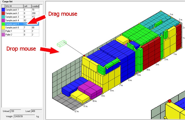 โปรแกรมคำนวณการจัดเรียงสินค้าใส่ตู้คอนเทนเนอร์ รุ่นโปร Cargo Optimizer Professional