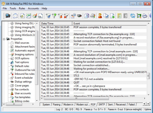 RelayFax Network Fax Manager RelayFax Network Fax Manager
