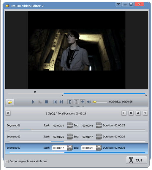 โปรแกรมตัดต่อวิดีโอ ImTOO Video Editor 2 โปรแกรมตัดต่อวิดีโอ ImTOO Video Editor 2