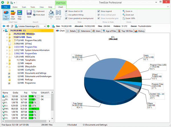 TreeSize Professional TreeSize Professional