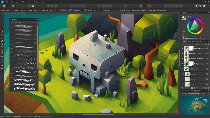 โปรแกรมวาดรูปเวกเตอร์ Affinity Designer 2 for Windows