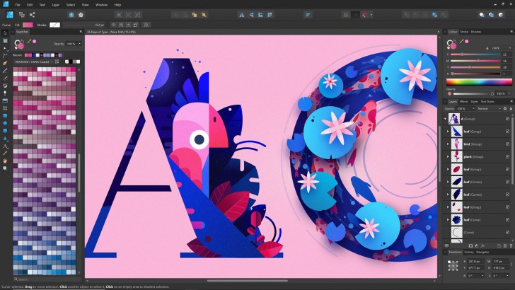 โปรแกรมวาดรูปเวกเตอร์ Affinity Designer 2 for Windows