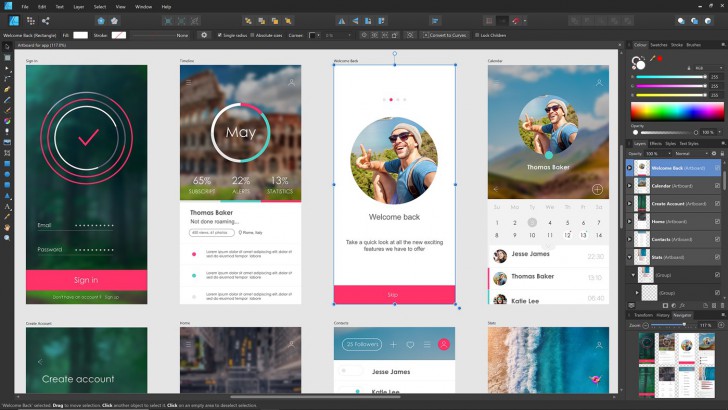โปรแกรมวาดรูปเวกเตอร์ Affinity Designer 2 for Windows