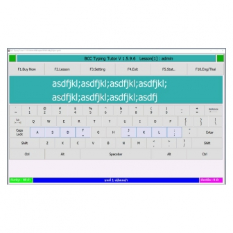 BCC Typing Tutor (โปรแกรมฝึกพิมพ์ดีด ฝึกพิมพ์ไทย ฝึกพิมพ์อังกฤษ)
