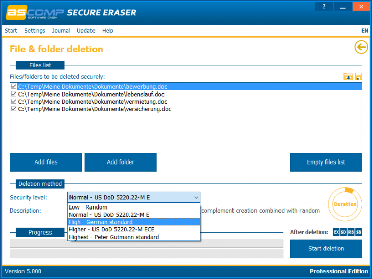 Secure Eraser Professional