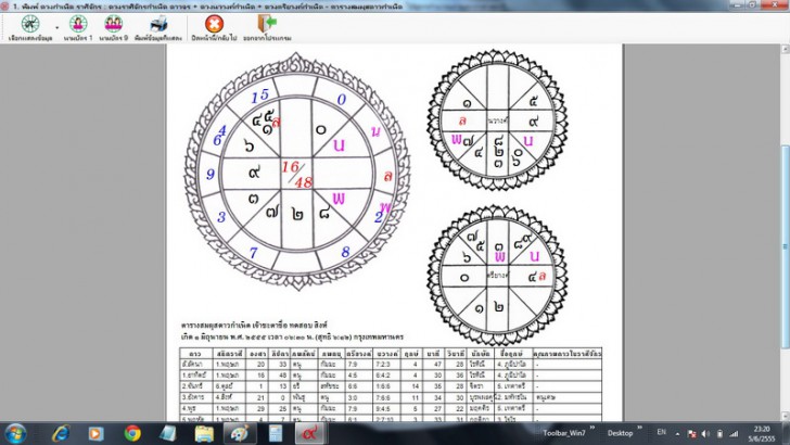 โปรแกรมดูดวง มหาหมอดู (Mahamodo)