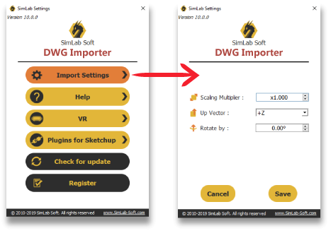 SimLab Plugin DWG Importer for SketchUp