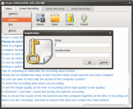 oCam Screen Recorder