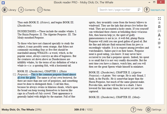 โปรแกรมอ่านอีบุ๊ก Icecream Ebook Reader PRO
