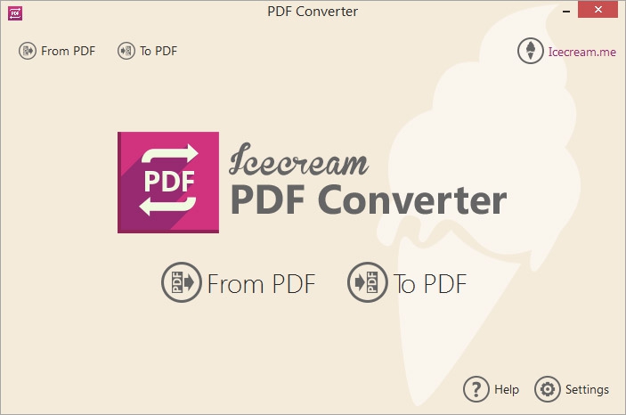 โปรแกรมแปลงไฟล์เอกสาร Icecream PDF Converter PRO
