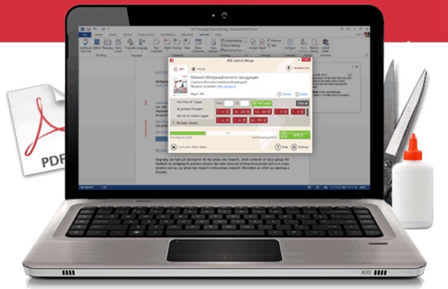 โปรแกรมแยกไฟล์ รวมไฟล์เอกสาร Icecream PDF Split & Merge PRO