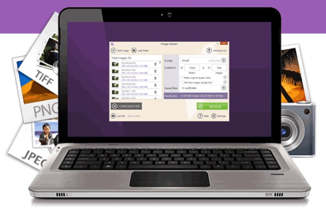 โปรแกรมย่อรูปภาพ Icecream Image Resizer PRO