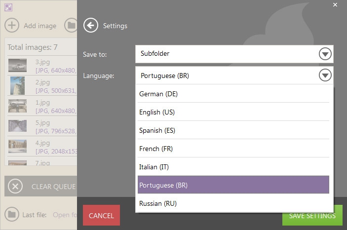 โปรแกรมย่อรูปภาพ Icecream Image Resizer PRO