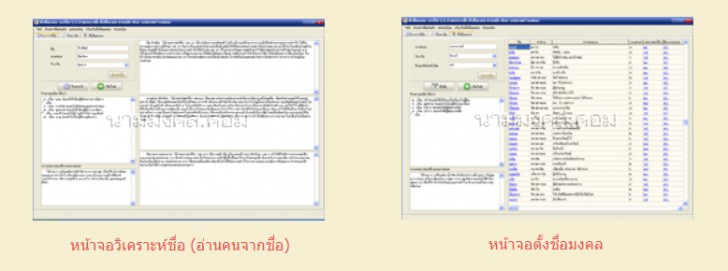 โปรแกรมตั้งชื่อมงคล นามมงคล