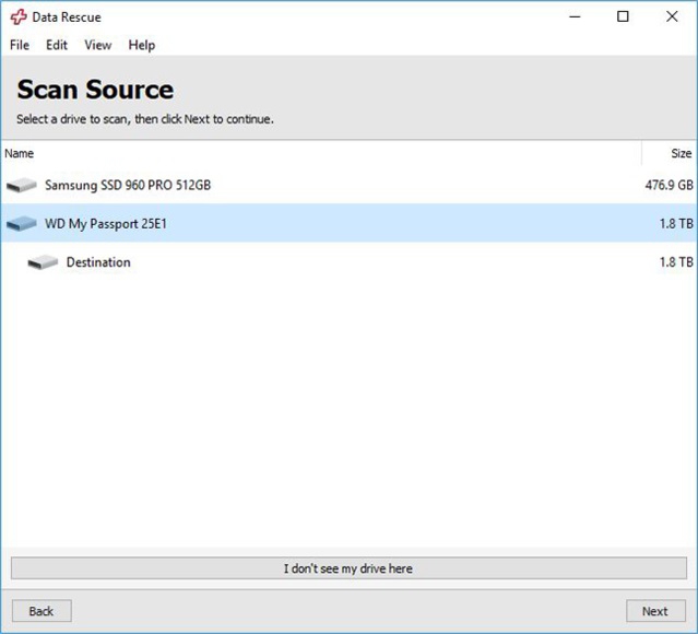 โปรแกรมกู้ข้อมูล กู้คืนไฟล์ Data Rescue