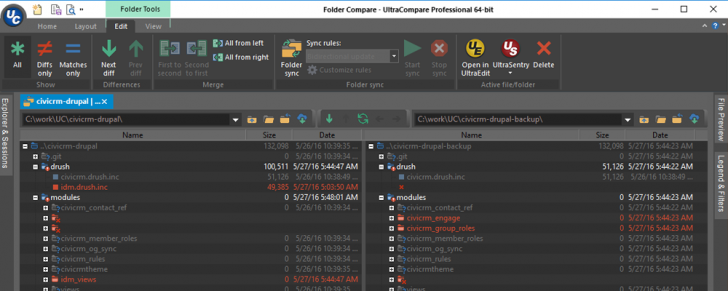 UltraEdit + UltraCompare