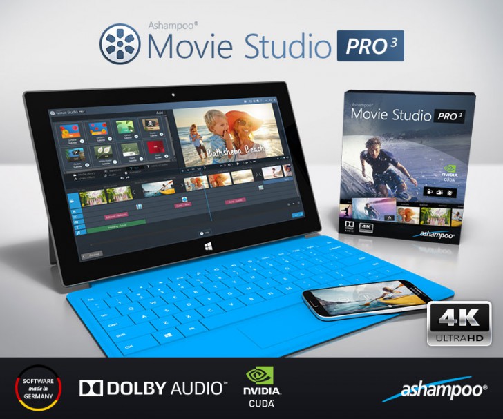 โปรแกรมตัดต่อวิดีโอ Ashampoo Movie Studio Pro 3