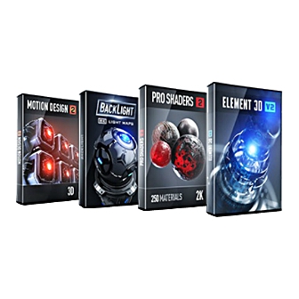 Video Copilot Motion Design Bundle (รวมแพ็กโปรแกรม 3D Motion Design ครบชุด 4-in-1)