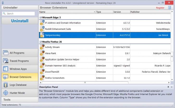 Revo Uninstaller Pro