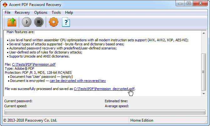 Accent PDF Password Recovery Accent PDF Password Recovery