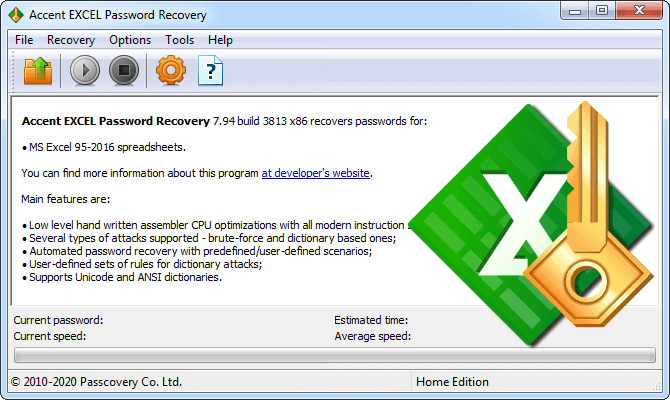 Accent EXCEL Password Recovery Accent EXCEL Password Recovery