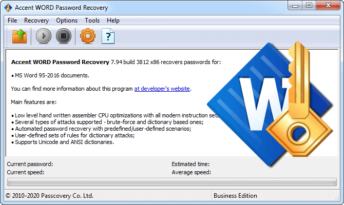 Accent WORD Password Recovery Accent WORD Password Recovery