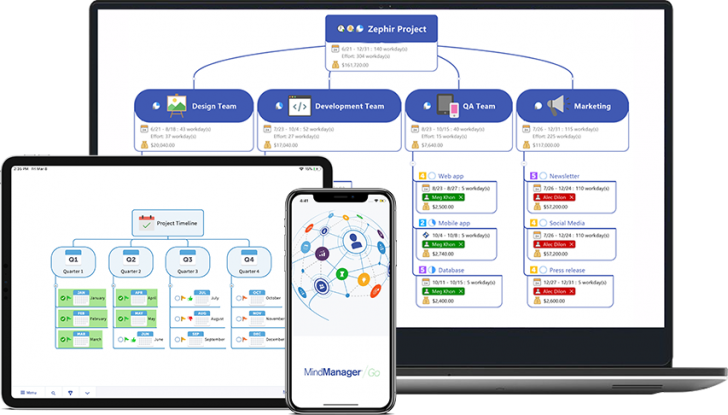 โปรแกรมแผนผังความคิด รุ่นโปร Mindjet MindManager Professional - Perpetual License