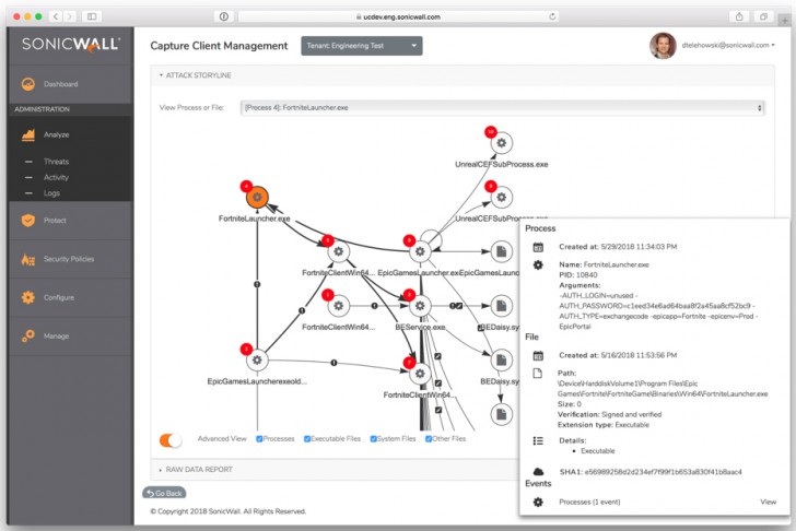 Sonicwall Capture Client Advanced