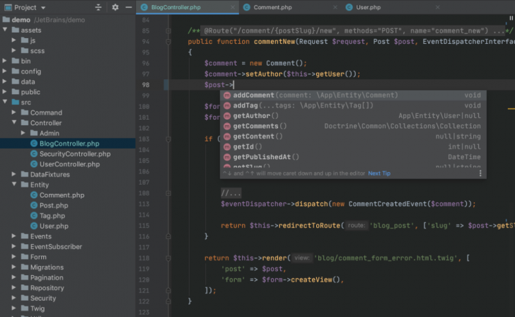 โปรแกรมรวมเครื่องมือสำหรับผู้พัฒนาภาษาพีเอชพี Jetbrains PhpStorm 2025