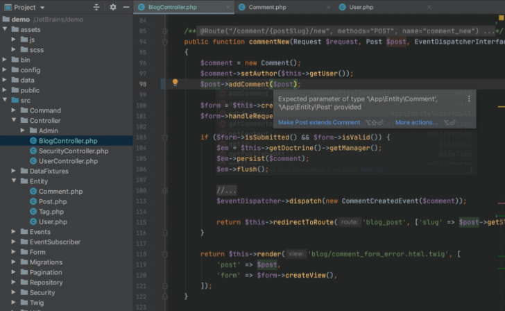 โปรแกรมรวมเครื่องมือสำหรับผู้พัฒนาภาษาพีเอชพี Jetbrains PhpStorm 2025