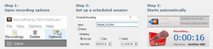 NCH RecordPad Audio Recorder